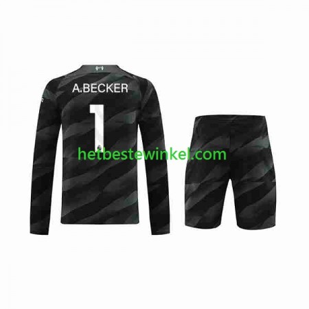 Liverpool A.Becker 1 Voetbalshirts Doelman Kind Uit 2023-24 - LS
